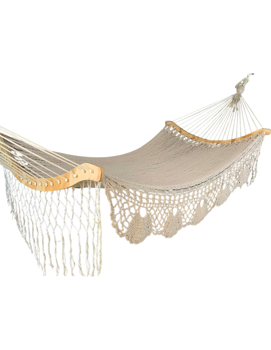 courbe avec macramé