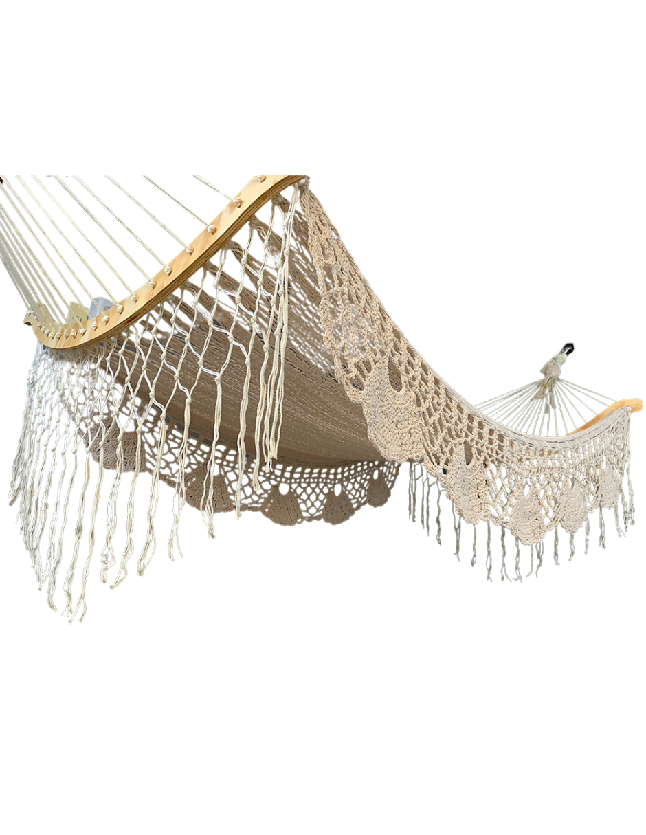 courbe avec macramé