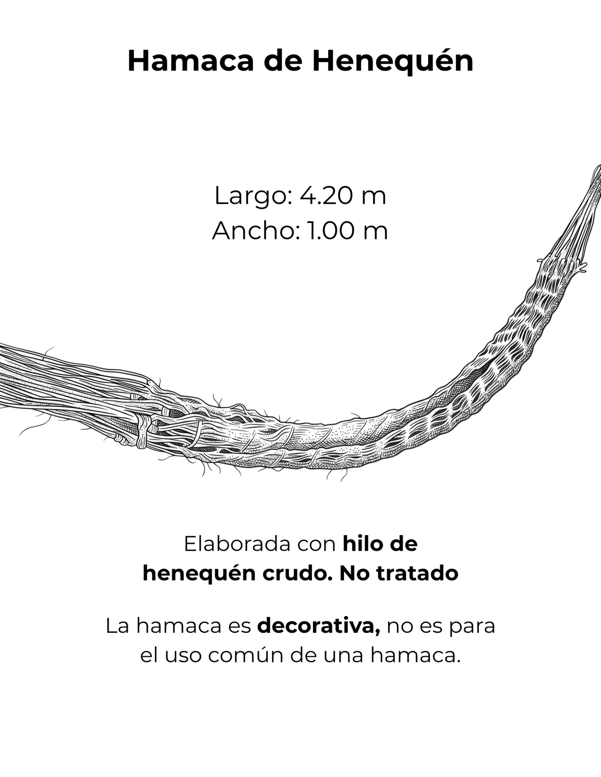 Hamaca de Henequén Ficha