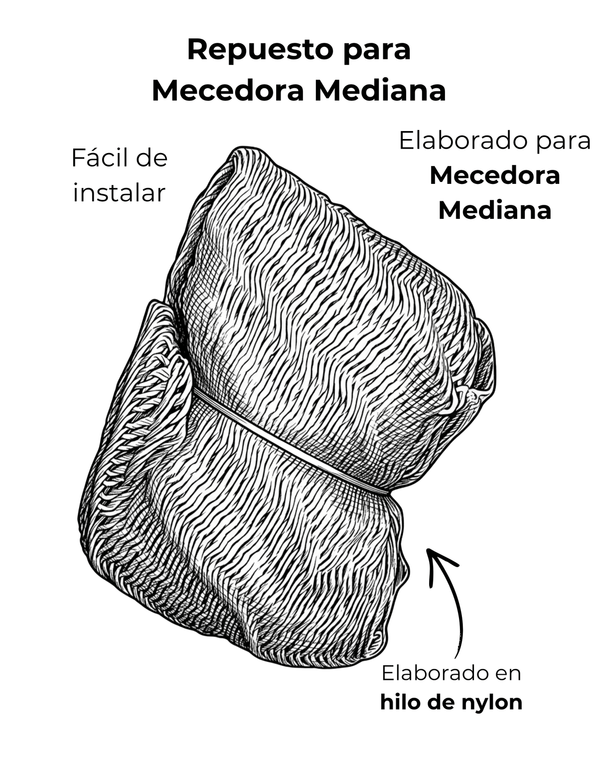 Repuesto para Mecedora Mediana Ficha