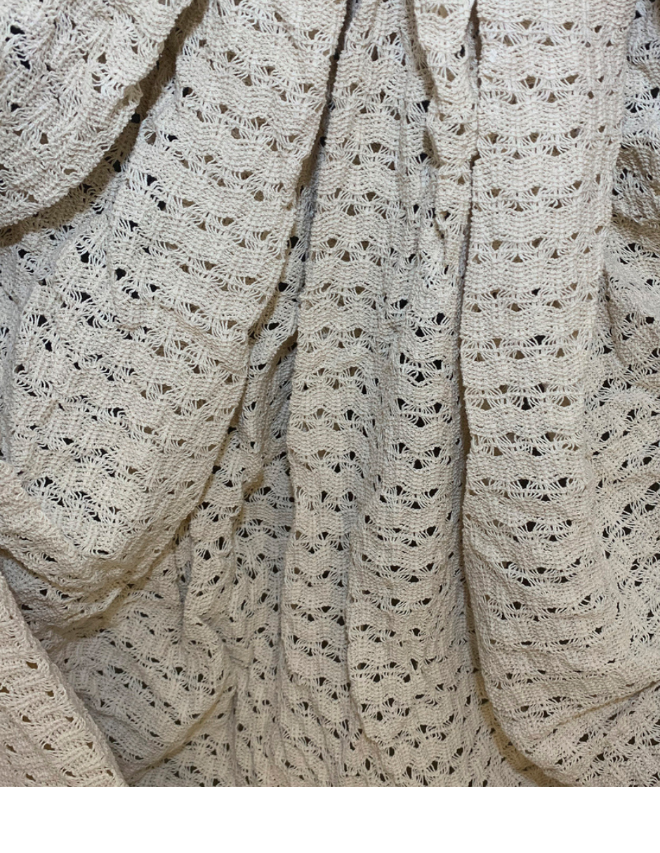 Curved Fabric with Waterfall