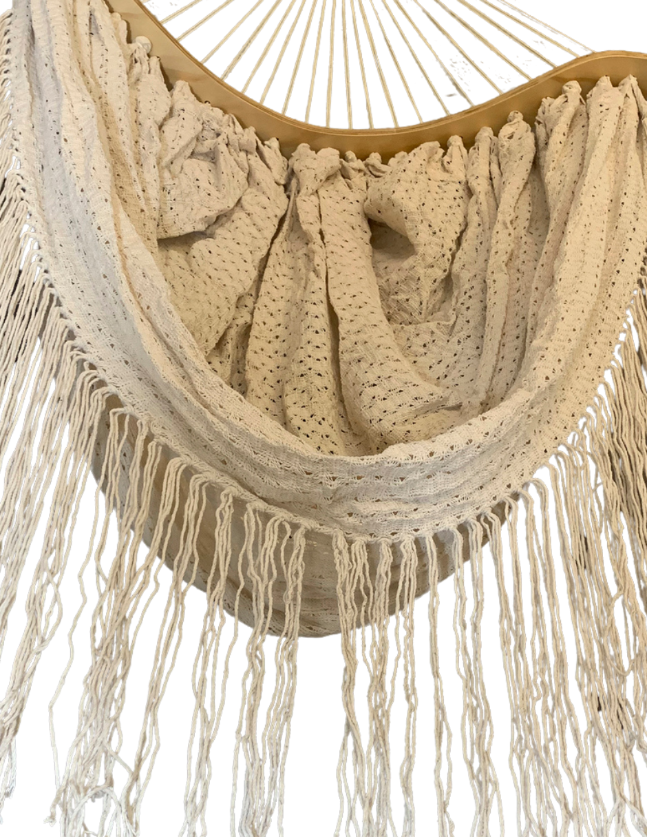 Curved Fabric with Waterfall