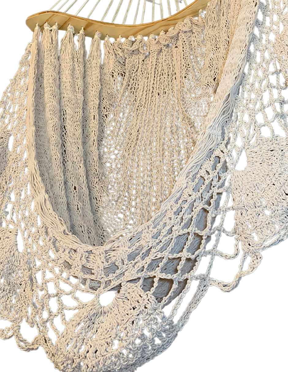 courbe avec macramé