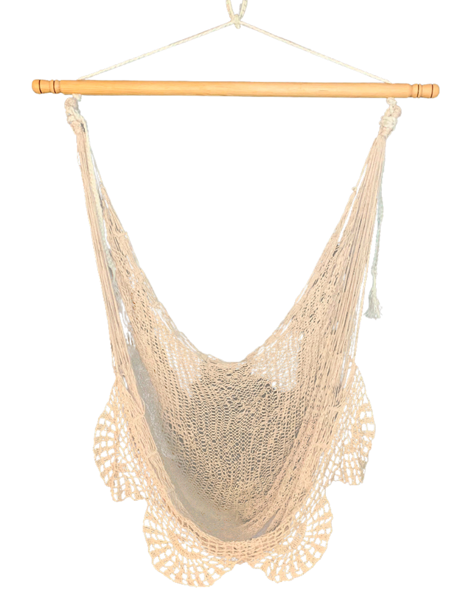 Droit avec macramé