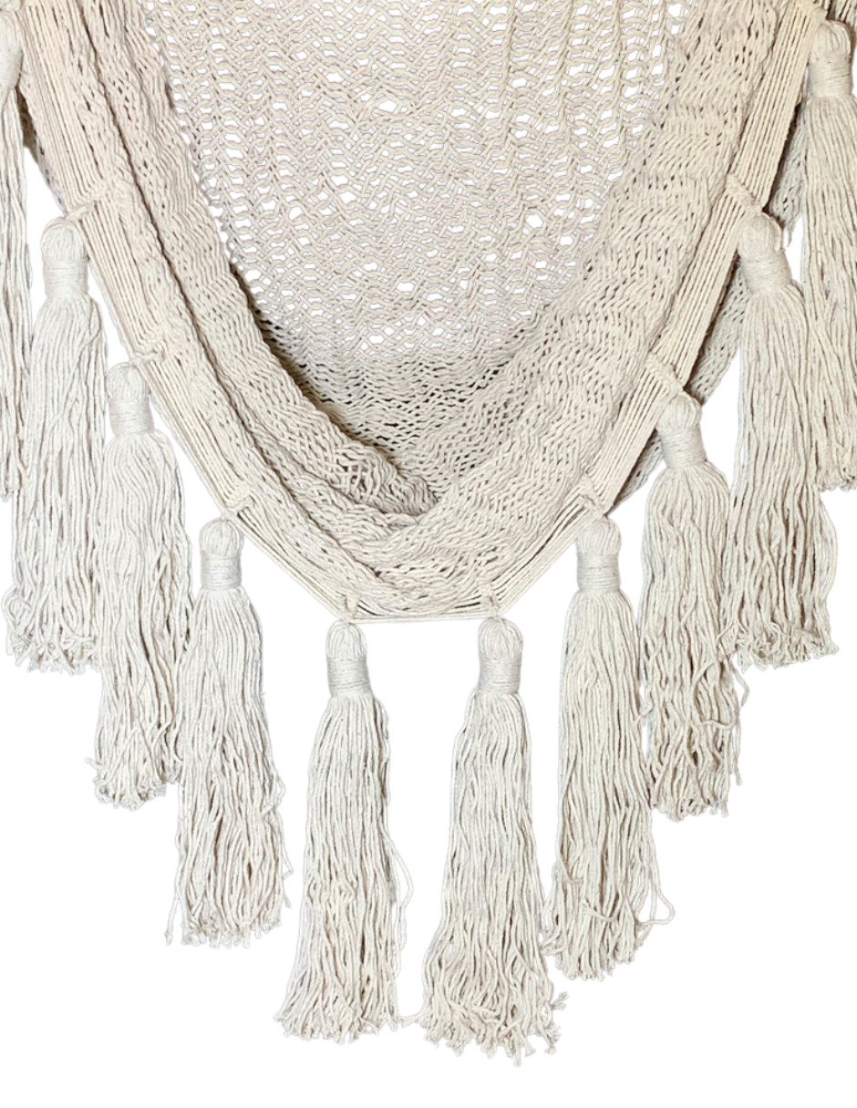 droit avec des pompons