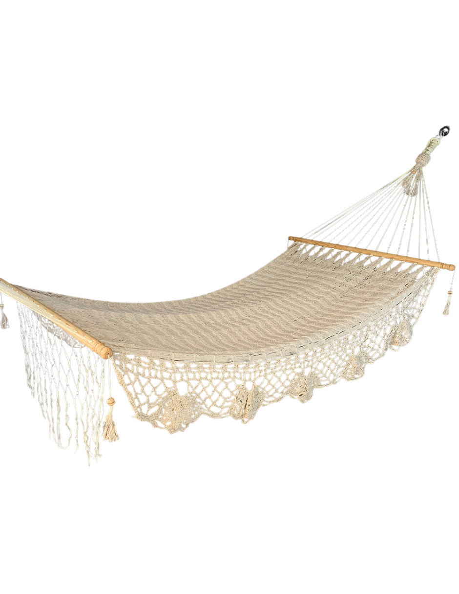 Droit avec macramé
