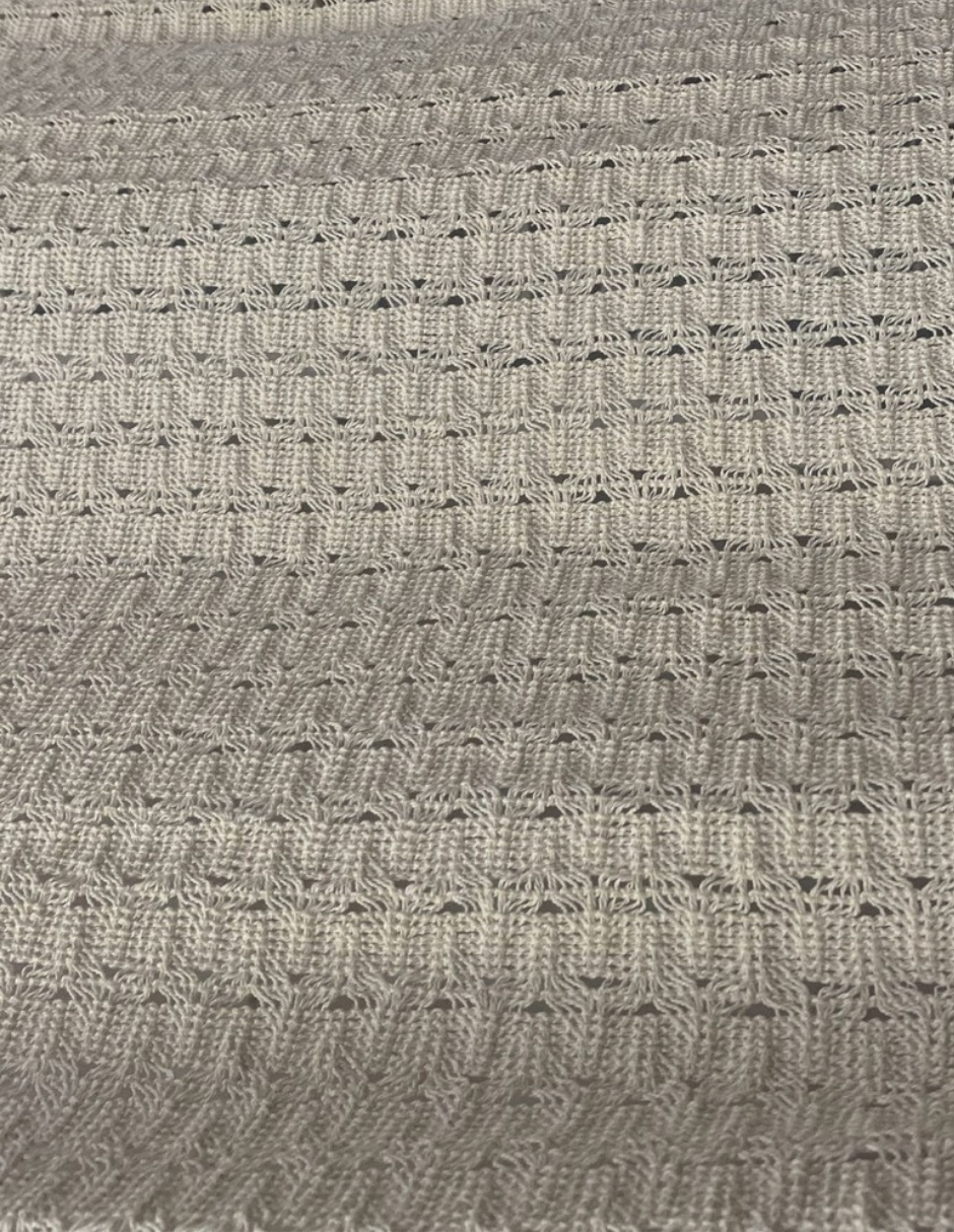 Tissu Droit avec Pompons
