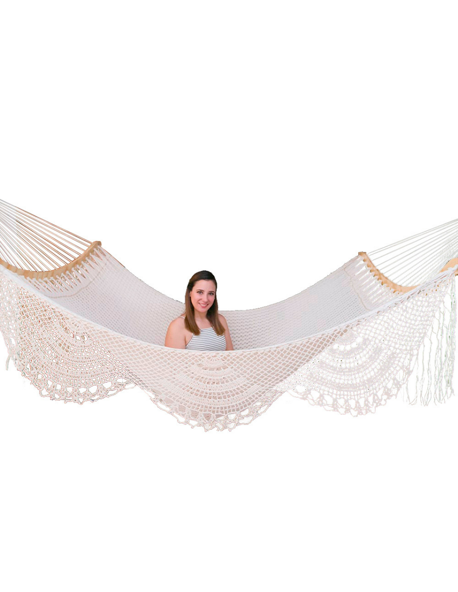Courbe de tissu avec macramé