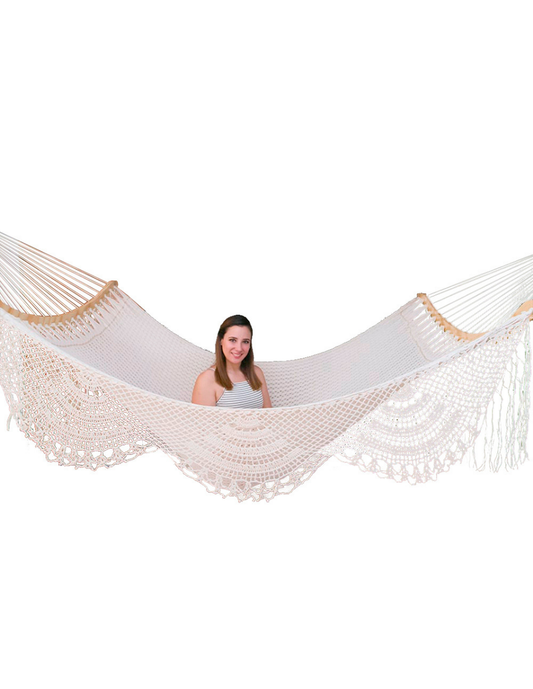 Curva de Tela con Macramé