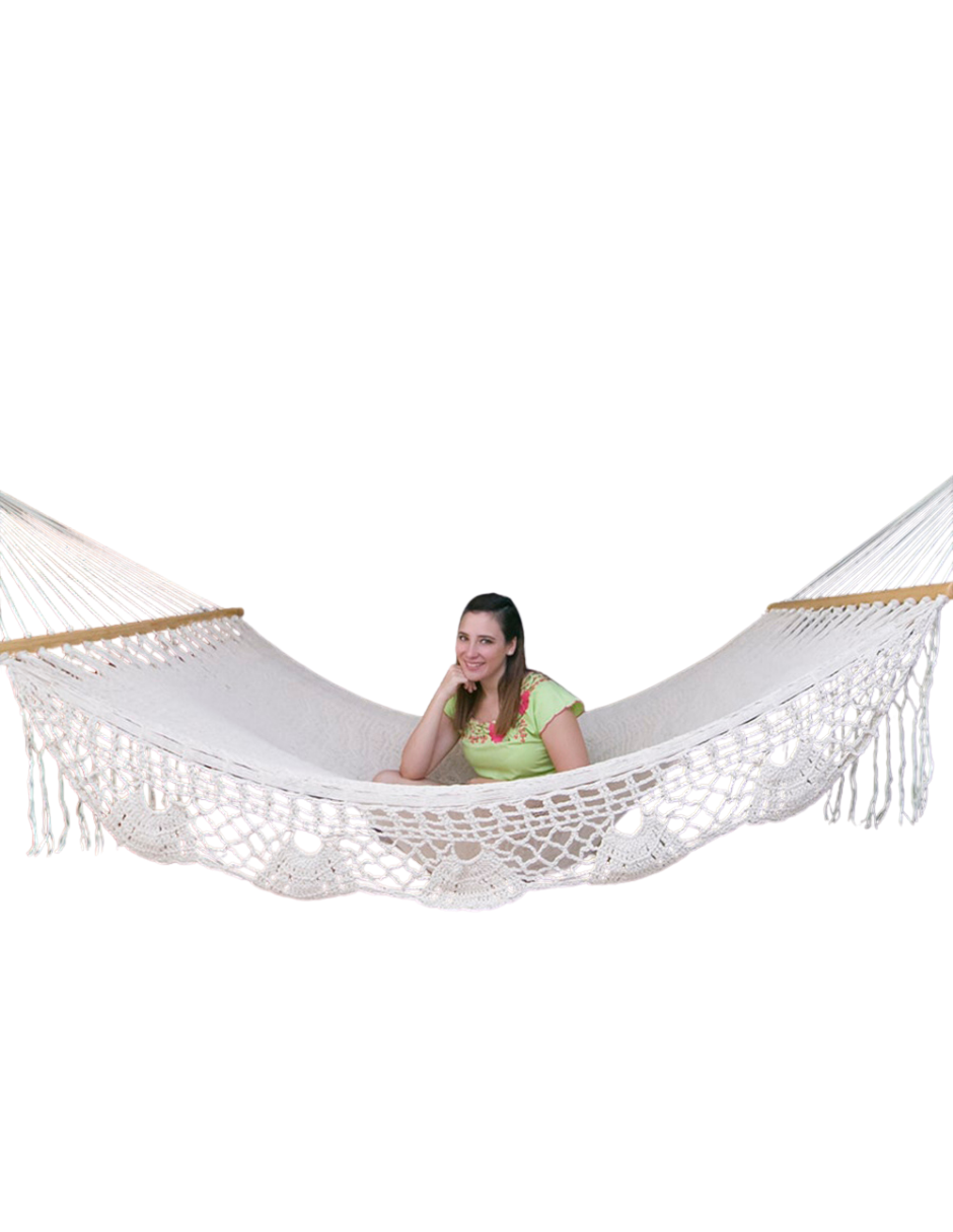 Droit avec macramé