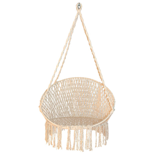 Silla Redonda de Algodón Color Natural