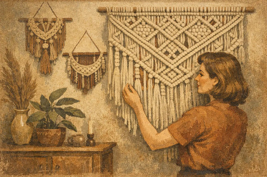 Tapiz de macramé para pared: cómo elegirlo