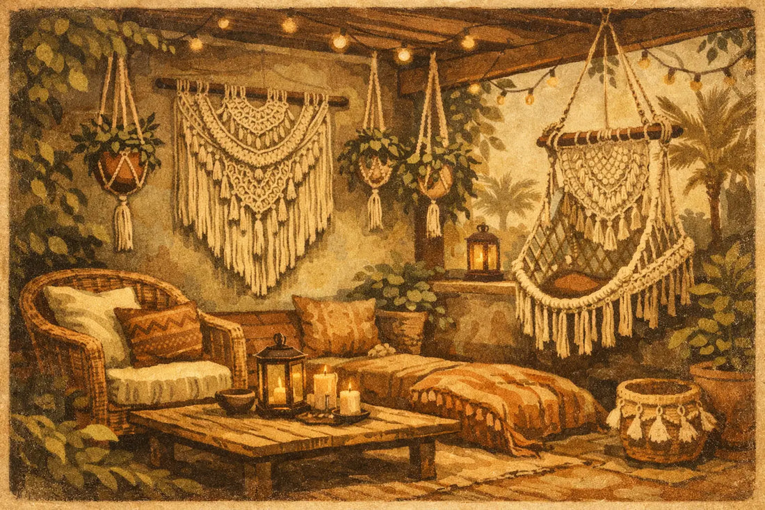 Cómo decorar patio con macramé y ganar calidez
