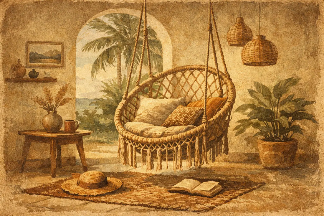 Sillas colgantes artesanales para tu hogar