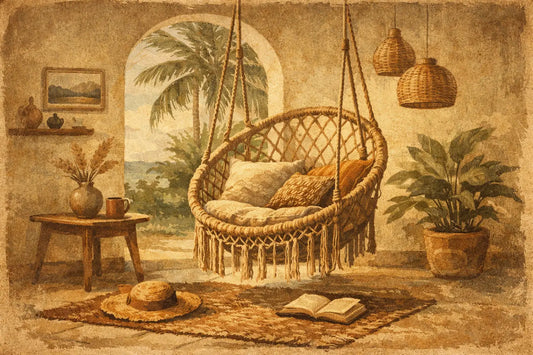 Sillas colgantes artesanales para tu hogar