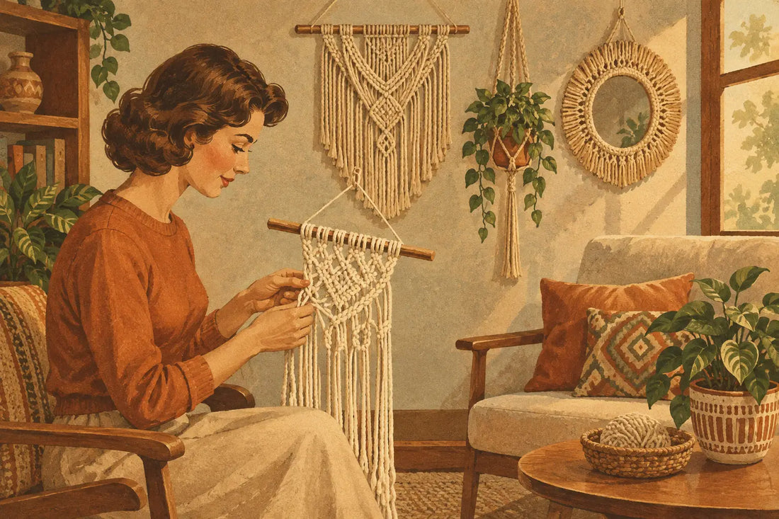 Macramé moderno: ideas para decorar con calidez