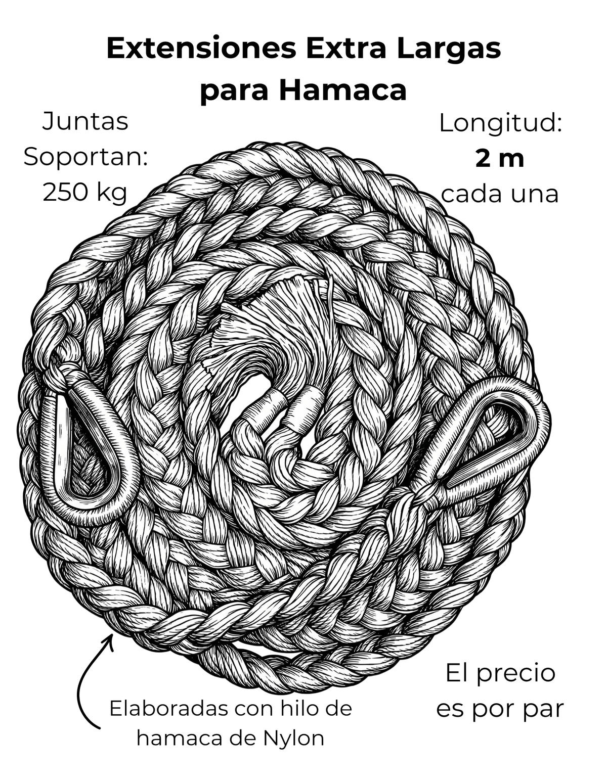 Extensiones Extra Largas para Hamaca Ficha
