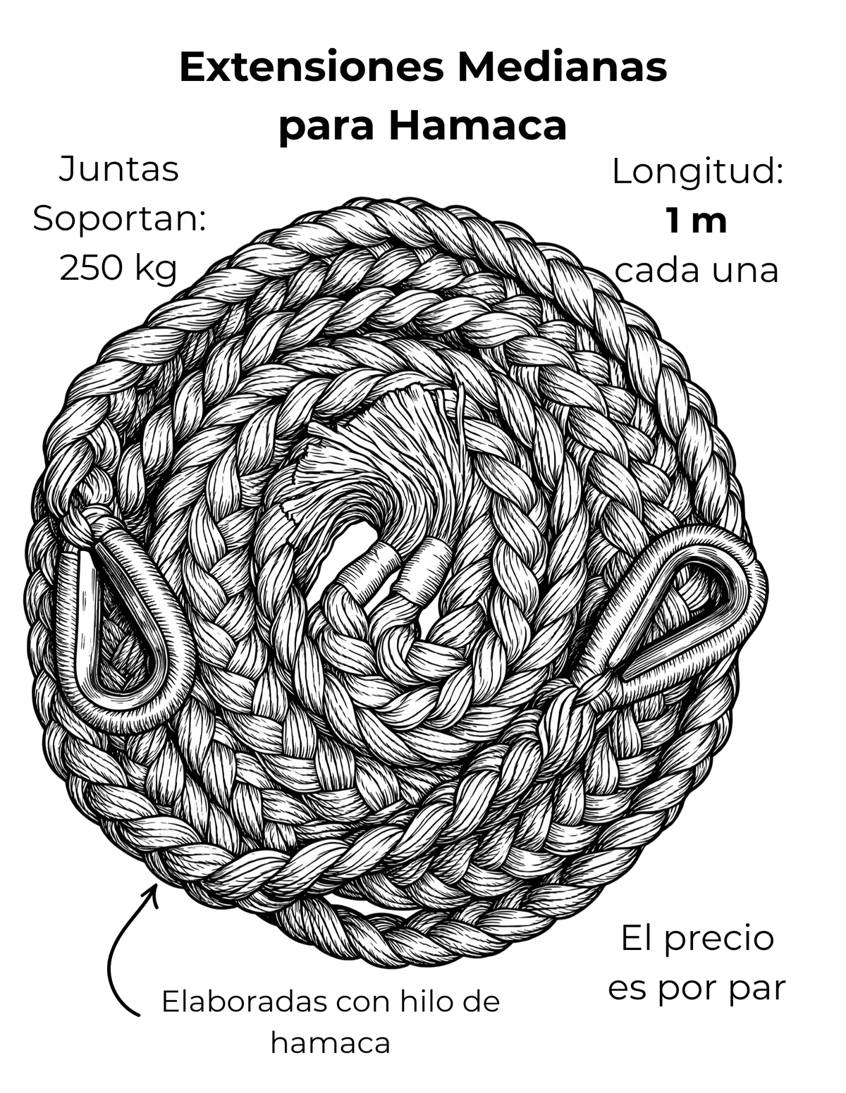 Extensiones Medianas para Hamaca Ficha