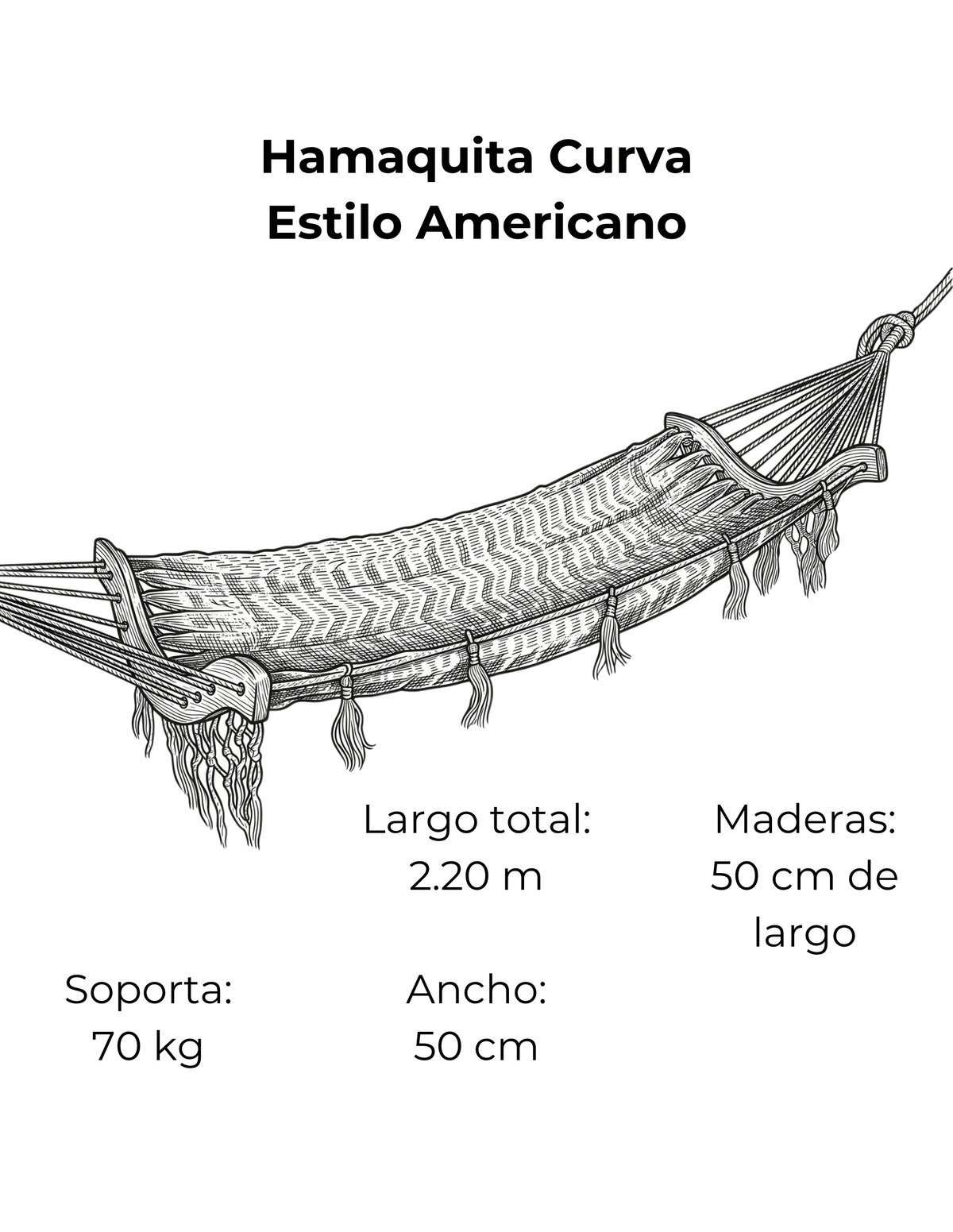 Hamaca Curva Americana Para Niños Ficha