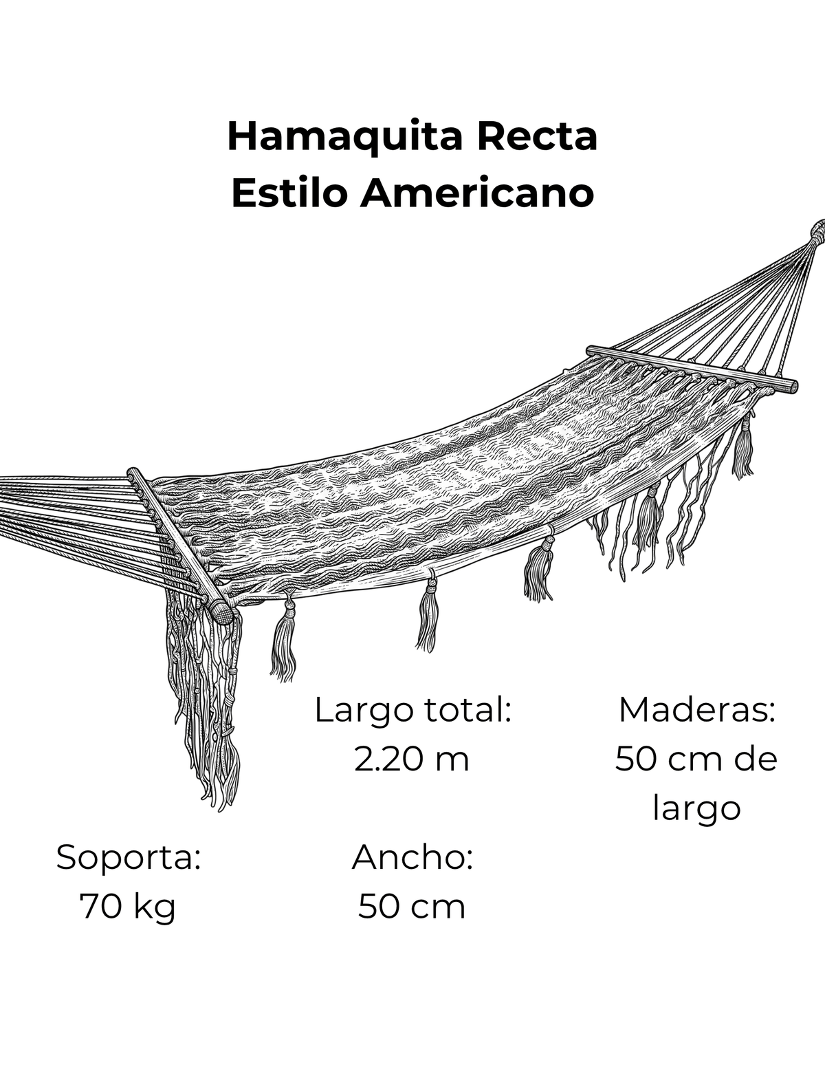 Hamaca Recta Americana Para Niños Ficha