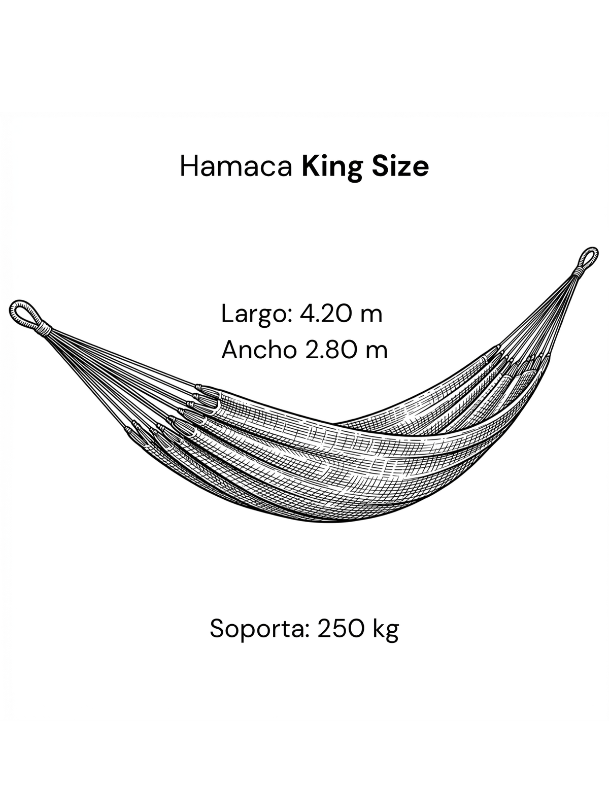Hamaca de Piola King Size Ficha Técnica