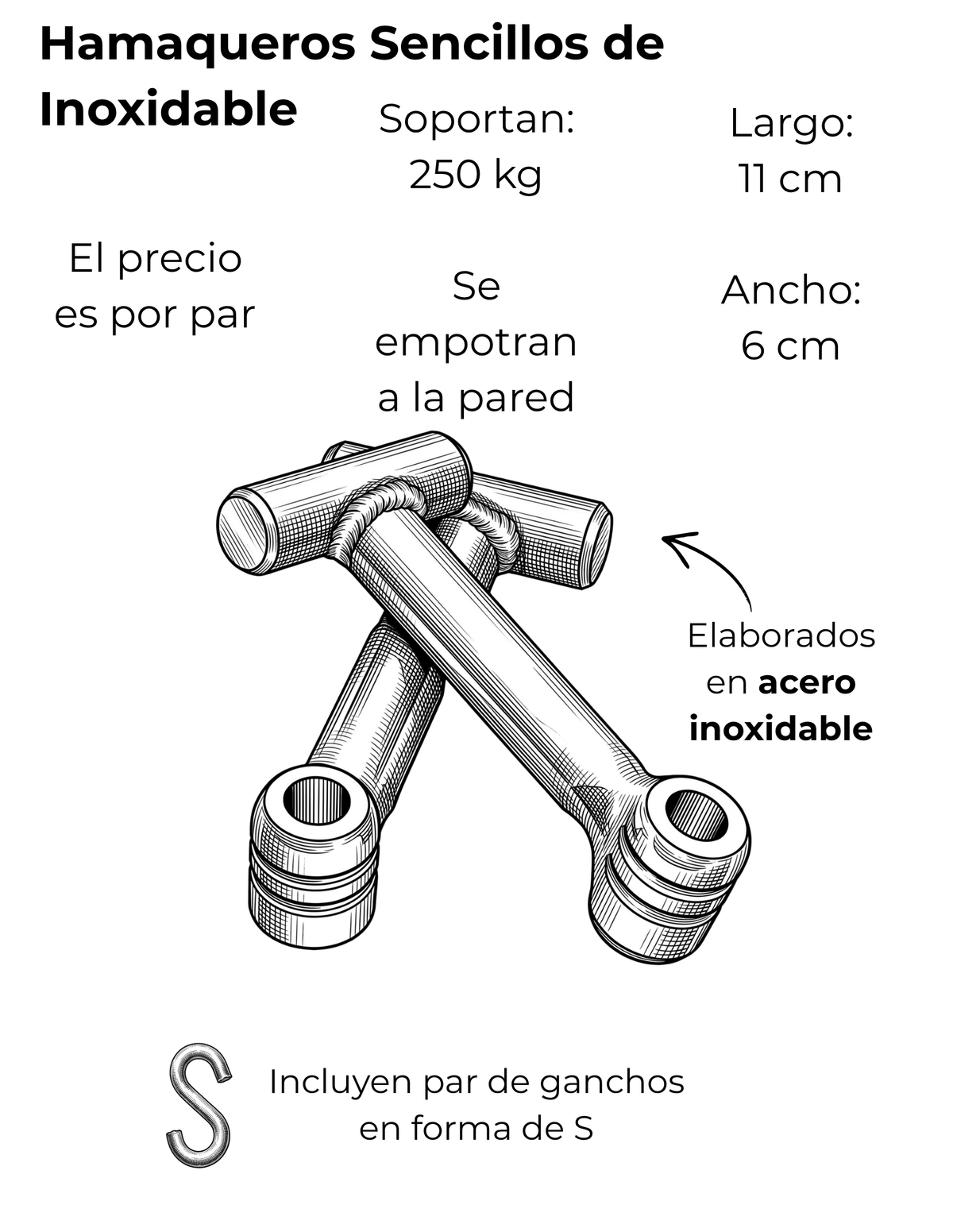 Hamaqueros de Inoxidable Ficha