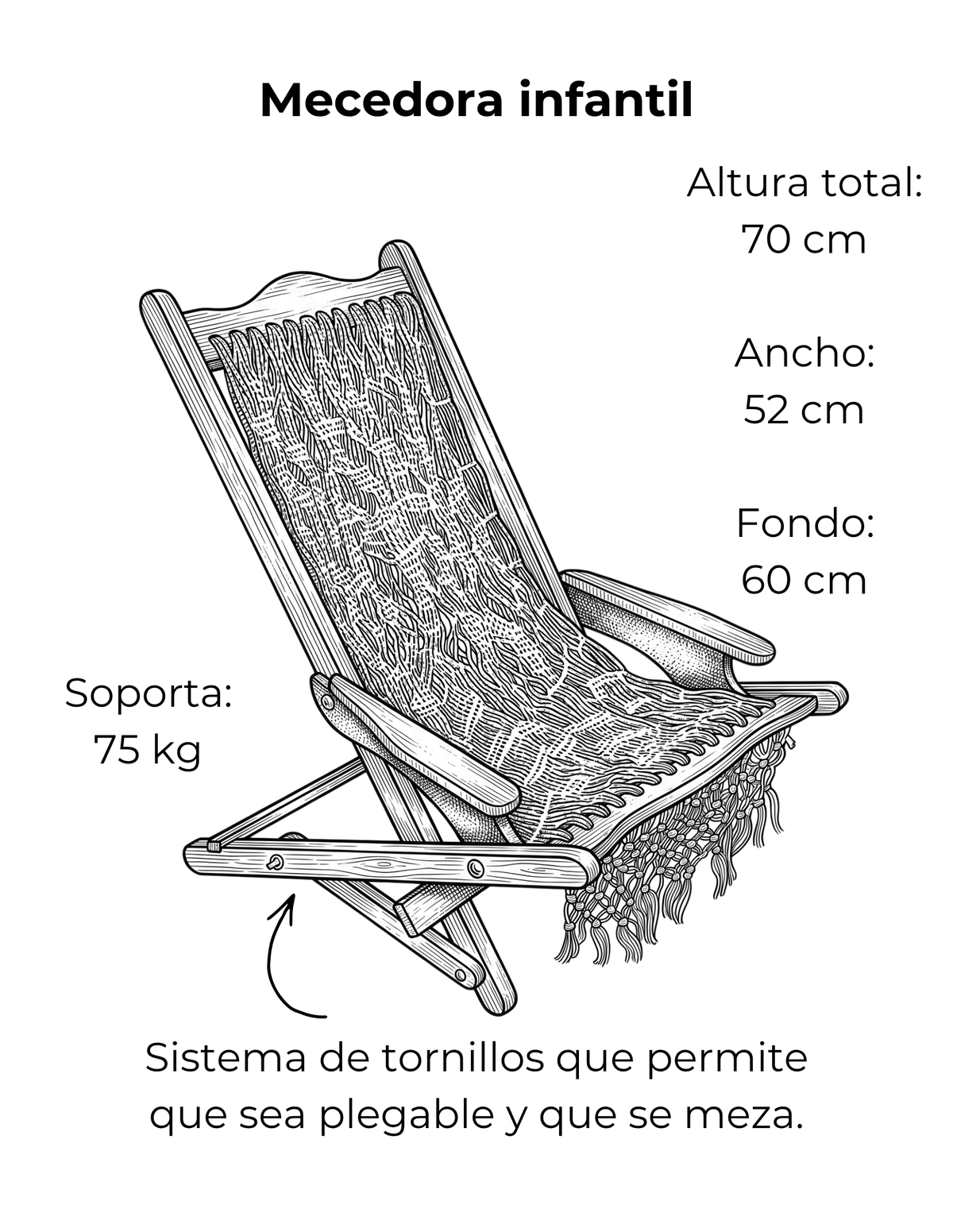 Mecedora Infantil Ficha