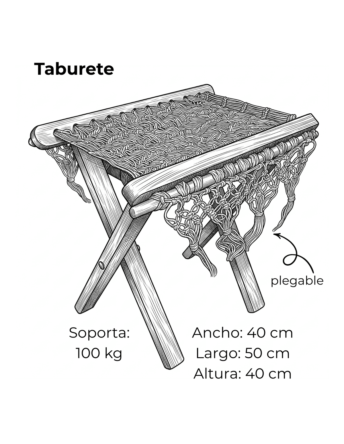 Taburete Ficha Técnica