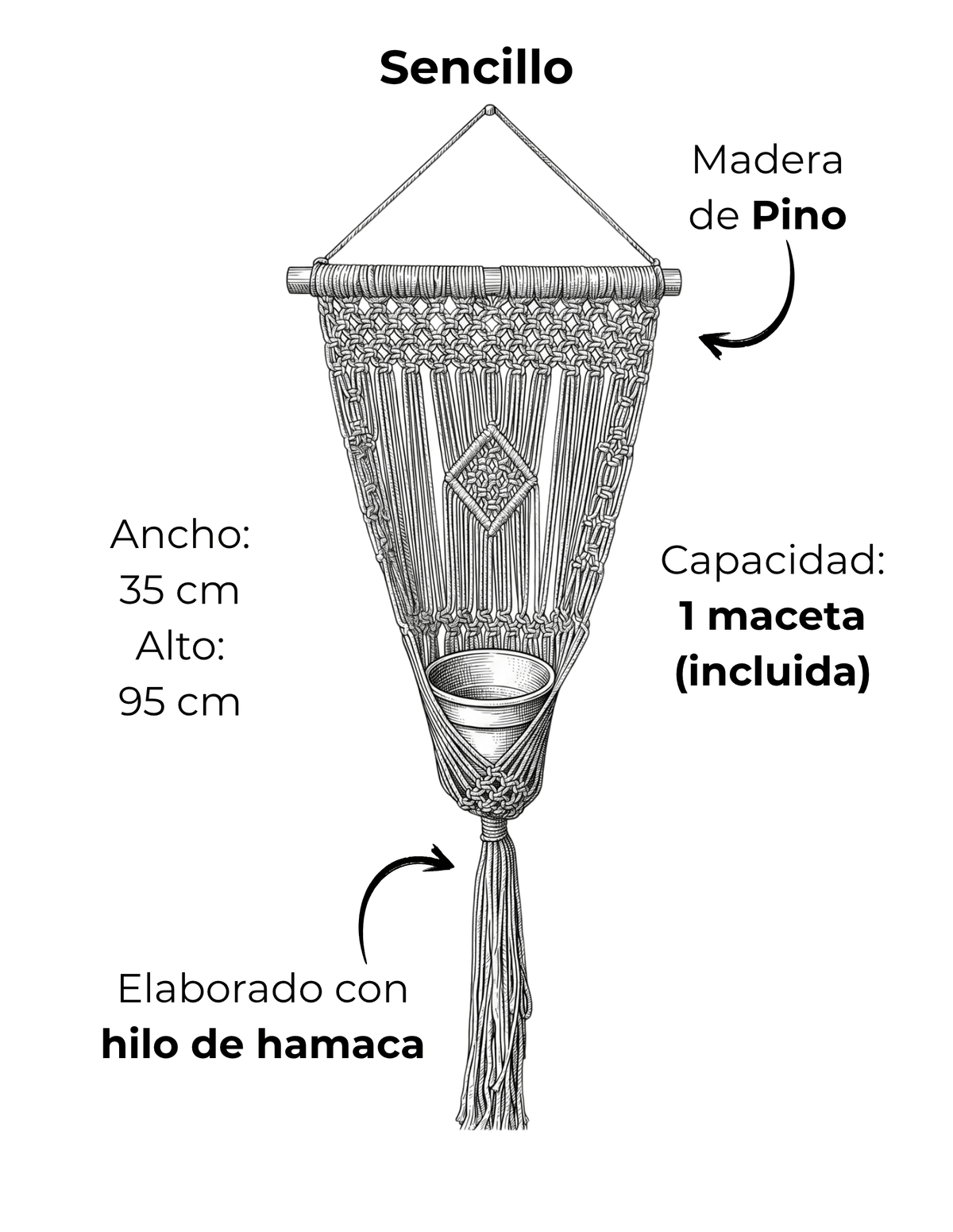 Tapiz Macetero Sencillo Ficha