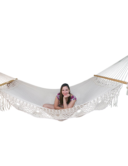 Recta de Tela con Macramé