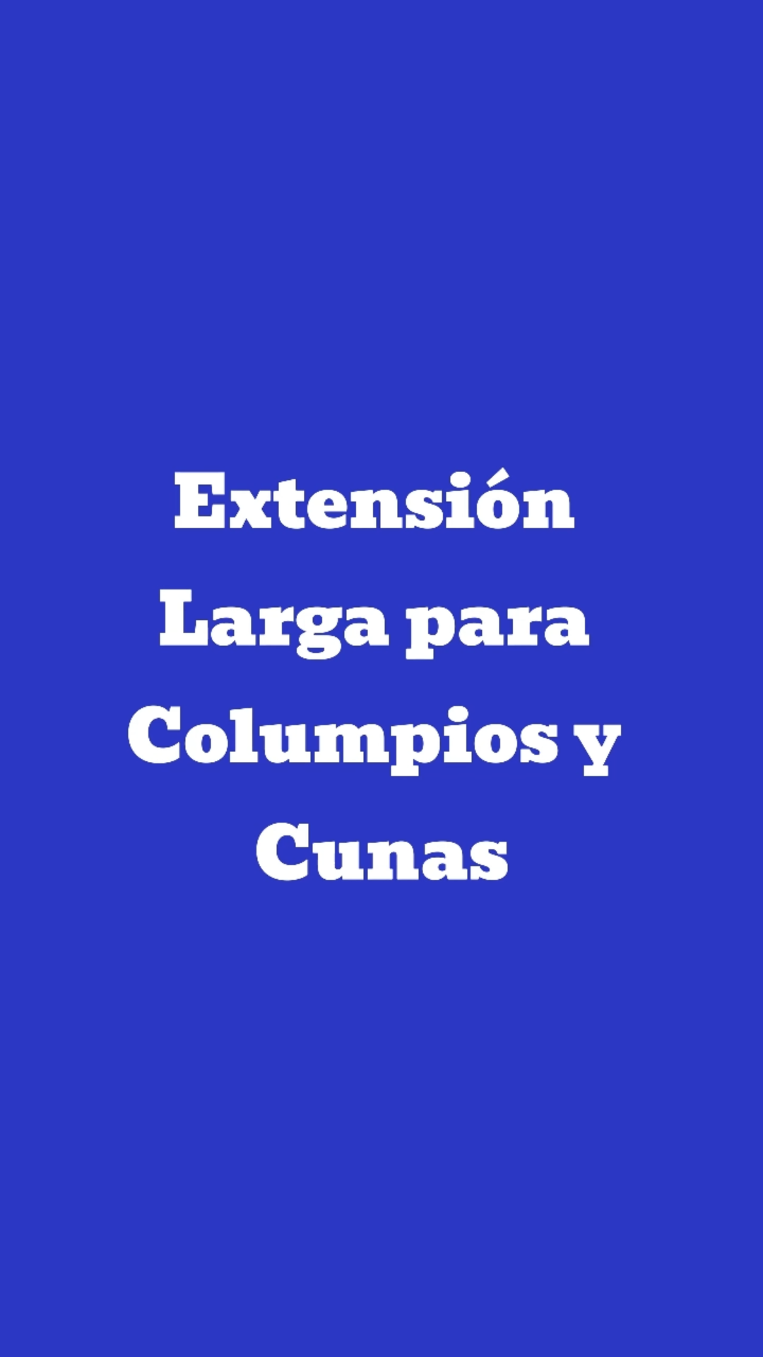 Extensión Larga para Columpios y Cunas