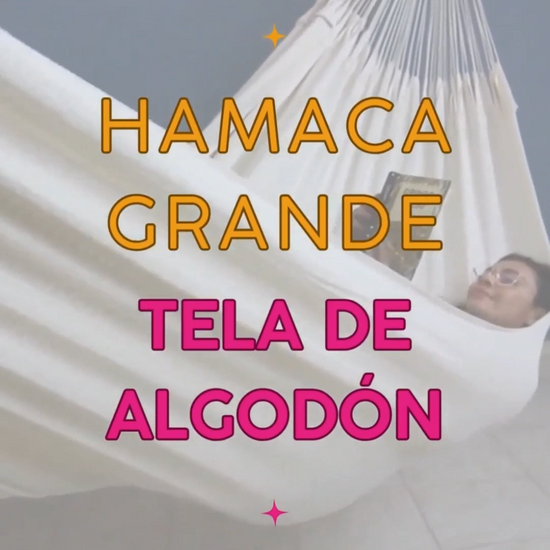 Video Hamaca Grande de Tela de Algodón