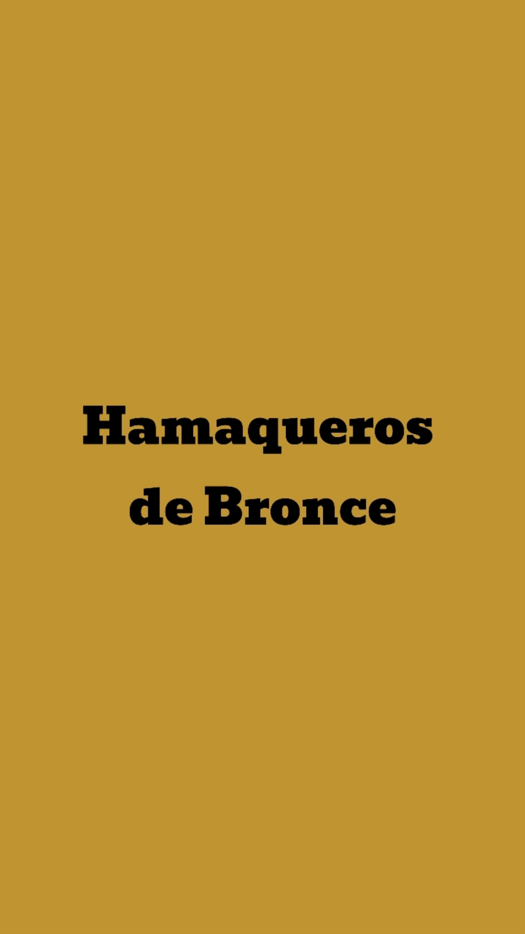 Video Hamaqueros de Bronce