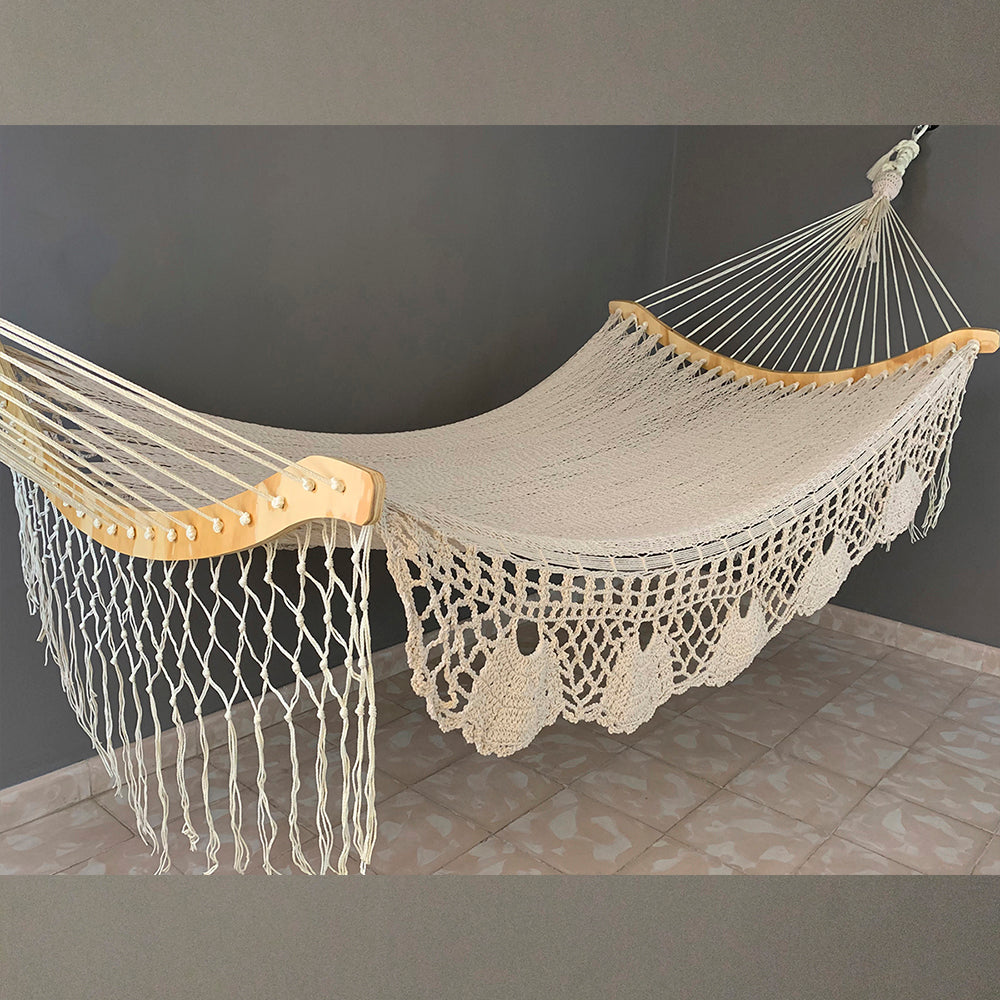 courbe avec macramé