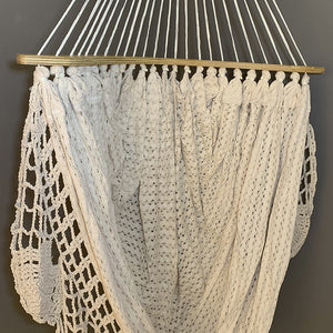 Curved Fabric with Macramé